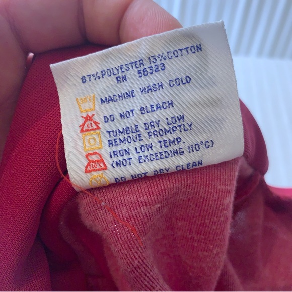 70s Nike Sportswear Burgundy High School Track Jacket Thick Retro Stripes - Picture 8 of 11